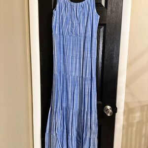 Elegant Blue Maxi Dress